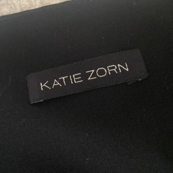 KATIE ZORN Black Strapless Wide Leg Jumpsuit Romper 4 - Picture 3 of 5